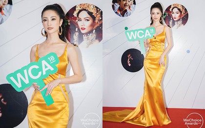 Chọn tông vàng chói chang kén người mặc, Jun Vũ vẫn xinh xuất sắc trên thảm đỏ Wechoice Awards 2018