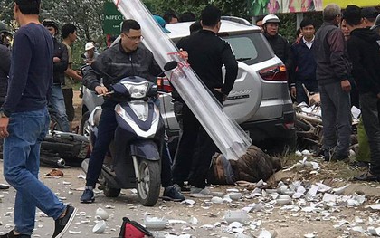 Danh tính đôi vợ chồng tử vong trong vụ ô tô gây tai nạn liên hoàn với 3 xe máy và xe taxi