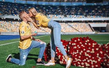 Chỉ sau vài tháng hẹn hò, hậu vệ ngôi sao của Man City quyết định trói chặt MC thể thao xinh đẹp bằng màn cầu hôn ở địa điểm không thể ý nghĩa hơn