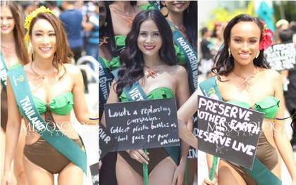 Đại diện Việt Nam diện bikini khoe body nổi bật, kéo đến dàn thí sinh Hoa hậu Trái đất 2019 đúng là "hết hồn"