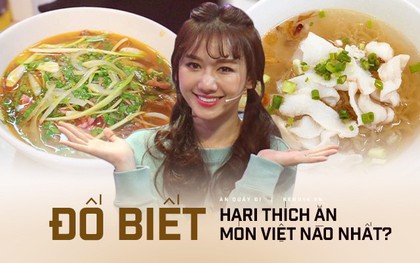 Nói tiếng Việt có thể đôi khi chưa rõ nhưng Hari Won lại rất am hiểu ẩm thực Việt, từ ngày cưới Trấn Thành còn thường xuyên đi review ăn uống như ai