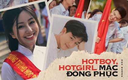 Chỉ diện đồng phục đơn giản nhưng loạt hotboy, hotgirl này vẫn đẹp trai xinh gái lồng lộn: Đúng là mặt đẹp thì mặc gì cũng đẹp!