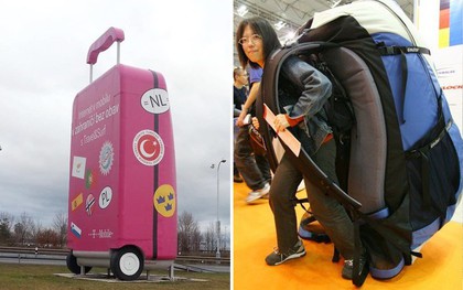 Đi du lịch nhưng muốn mang theo cả cái nhà thì đây đích thị là chiếc vali và balo dành cho bạn rồi!