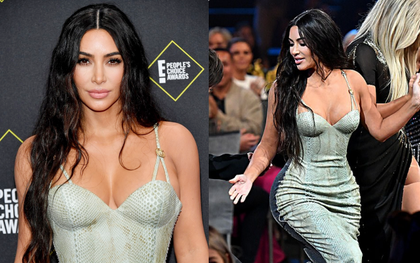 "Siêu vòng 3" Kim Kardashian lột xác tại thảm đỏ PCAs sau khi giảm 8kg, body đỉnh cao và không còn quá "xôi thịt"