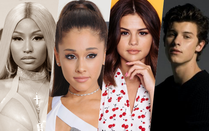 Một năm trôi qua, hội chị em Ariana Grande, Shawn Mendes, Selena Gomez đều thoát khỏi "dớp" của Billboard, chỉ riêng Nicki Minaj vẫn ngậm ngùi!