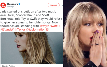 Hơn 100.000 người hâm mộ kí vào đơn yêu cầu để Taylor Swift được trình diễn các bản hit của mình, quyết không để vụ việc bị chôn vùi!