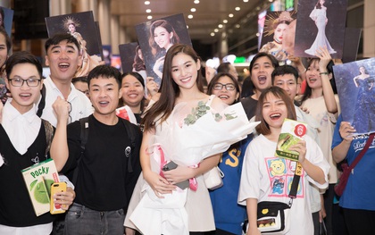 Sút 2 kg, Tường San trở về đầy rạng rỡ trong vòng tay chào đón của fan cùng thành tích Top 8 Hoa hậu Quốc tế