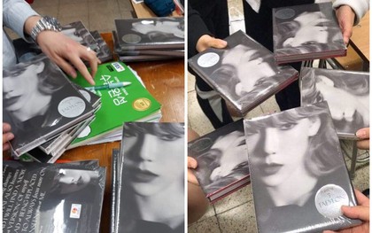 Phát hờn với giáo viên tâm lý trường người ta, mua hẳn 400 album mới của Taeyeon tặng học trò để lấy động lực thi cử