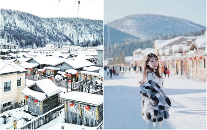 Ngôi làng tuyết trắng đẹp không thua phim kiếm hiệp ở Trung Quốc, nhìn ảnh trên mạng và ngoài đời quả xứng tầm “cực phẩm”