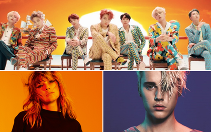 Billboard công bố top 5 BXH Social 50 cho thập kỉ 2010: Justin Bieber dẫn đầu, BTS “vượt mặt” Taylor Swift