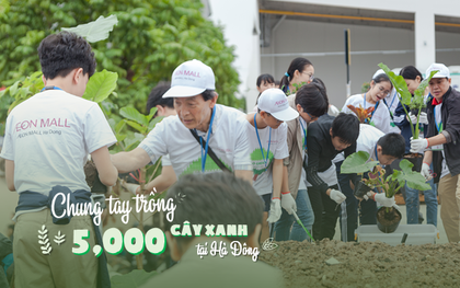 Hà Nội: Ngày hội trồng cây xanh tại trung tâm thương mại thu hút hàng ngàn người tham gia