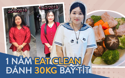 Từng phải rửa ruột vì uống thuốc giảm cân, cô nàng nặng gần 90kg áp dụng Eat clean để giảm được hẳn 30kg trong 1 năm