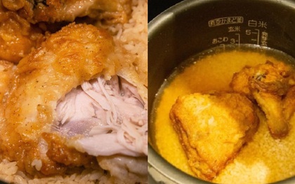 Cơm gà KFC nấu bằng nồi cơm điện theo công thức DIY: Trong cái khó ló cái khôn hay là sự kết hợp không thể hiểu nổi?