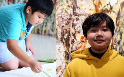 Họa sĩ nhí 12 tuổi người Việt thu về gần 4 tỷ đồng từ việc bán tranh, được so sánh với huyền thoại Jackson Pollock