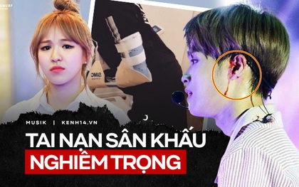 Những tai nạn kinh hoàng nhất lịch sử KPOP trên sân khấu: Người ngã gãy tay, chân; người phải khâu 16 mũi trên môi và mặt