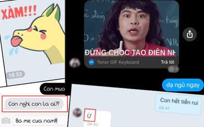 Cười ngất 1001 cách nhắn tin như xát muối vào tim con của cha mẹ: Lúc chỉ "ừ" phũ phàng, lúc lại đáng sợ "con kia mày về đây"