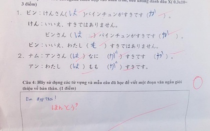 Bảo học trò dùng từ vựng đã học để miêu tả về bản thân, cô giáo "giận tím người" khi nhận câu trả lời rất tỉnh: "Em đẹp trai"