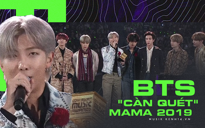 Thêm 1 mùa “bội thu” giải thưởng của BTS tại MAMA 2019: Đạt đến 10 cúp vàng, “all-kill” toàn bộ Daesang!