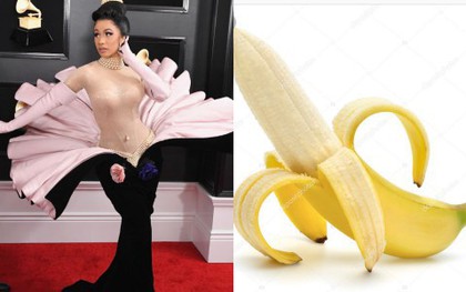 Cosplay "nữ thần ngọc trai" tại Grammy, Cardi B làm fan thắc mắc: Đây là trái chuối bóc vỏ hay phù thủy bạch tuộc?