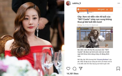Nữ diễn viên hiện tượng rating "SKY Castle" vui như Tết vì lên báo Việt, còn định tổ chức fanmeeting vì quá nổi