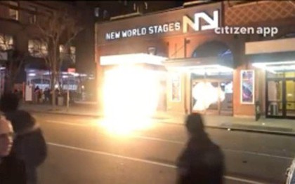 Nhiều hố ga ở New York (Mỹ) đồng loạt bốc cháy kèm tiếng nổ