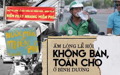 Sự tử tế tại lễ hội chùa Bà lớn nhất Bình Dương: Từ nước suối, cơm trưa, nhang khói đến bơm vá sửa xe đều miễn phí