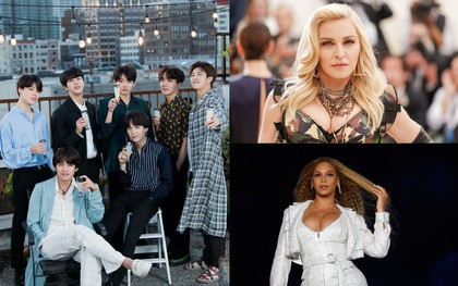 Nhìn vào con số này để thấy BTS đã trở thành nghệ sĩ Hàn đầu tiên sánh ngang với Madonna, Beyoncé và loạt sao US-UK