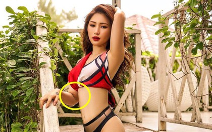 Bạn thấy điều gì bất thường khi nhìn vào bức ảnh bikini của Hương Tràm?
