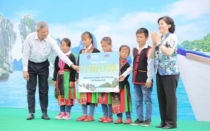 Trẻ em Quảng Ninh đón nhận ngôi trường mới và hơn 71 ngàn ly sữa từ Quỹ sữa Vươn cao Việt Nam