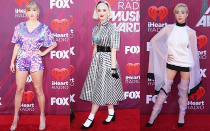 Thảm đỏ iHeartRadio: Taylor Swift chiếm hết spotlight, Katy Perry và Tiffany (SNSD) diện đồ "khó đỡ"