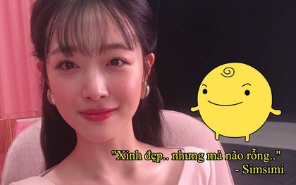 Sulli "tự nhục" chỉ vì một câu nhận xét chí mạng của con gà ứng dụng Simsimi: "Xinh đẹp đấy nhưng mà não rỗng!"