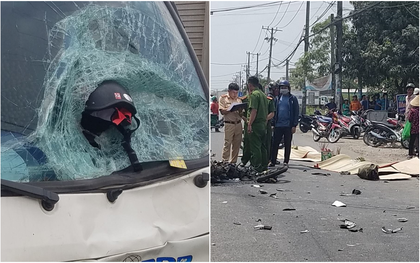 TP.HCM: Mũ bảo hiểm găm thẳng vào kính xe tải, đôi vợ chồng trẻ tử vong thương tâm sau cú đâm trực diện