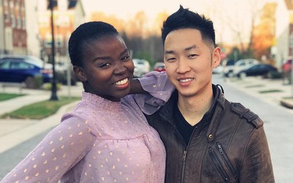 Chuyện tình của cặp đôi chàng người Hàn nàng gốc Phi: Bạn từ thời trung học, đến với nhau khi nàng đã qua 2 lần đò và có tận 4 đứa con