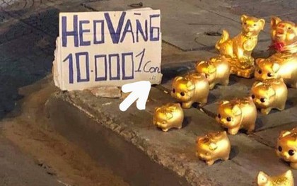 Những chú heo vàng treo biển giá rẻ bất ngờ chỉ 10k/con nhưng khách hàng lại gần hỏi mua mới ngã ngửa vì hớ