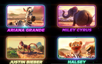 Ngựa vằn Ariana, chú khỉ Justin Bieber, nàng voi Miley Cyrus trong cùng MV: Đáng yêu thế này ai chơi lại?