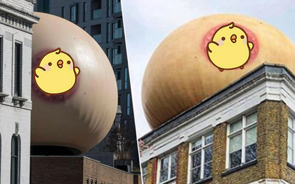 Bóng hơi hình bộ ngực khổng lồ bất ngờ xuất hiện trên các tòa nhà lớn khắp thành phố London
