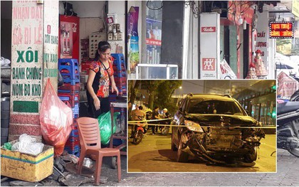 Người dân bàng hoàng kể lại giây phút "ô tô điên" tông hàng loạt phương tiện, khiến nữ lao công tử vong