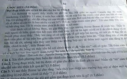 28 trường THPT phải hoãn kỳ thi học kỳ vì lộ đề thi môn Ngữ Văn trên mạng