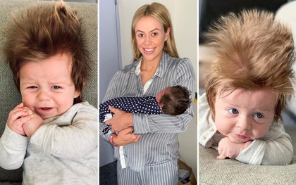 Em bé mới 4 tháng tuổi đã là ngôi sao Instagram nhờ mái tóc ‘dựng bất chấp’ từ khi lọt lòng