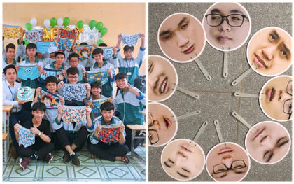 Nữ sinh tưng bừng tổ chức ngày hội con trai cho các bạn nam, nhìn loạt quà tặng ai cũng phải cười bò