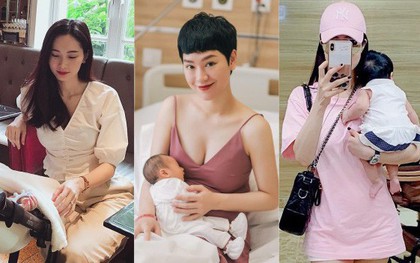 "Style chăm con" của hot mom Vbiz: Số ít nhẹ nhàng kín đáo, còn lại đa phần đều tranh thủ khoe dáng sexy hay dát đồ hiệu xa xỉ