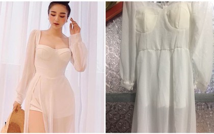 Váy mẫu mặc kiêu sa order về lại như nùi giẻ, cô gái mua hàng online kêu trời liền bị dân mạng chấn chỉnh: Tiền nào của nấy thôi!