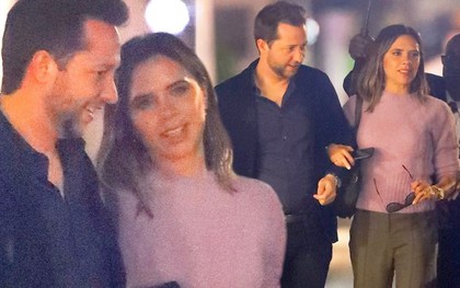 Nhân dịp David Beckham vắng nhà, Victoria Beckham điềm nhiên khoác tay thân mật một người đàn ông lạ mặt