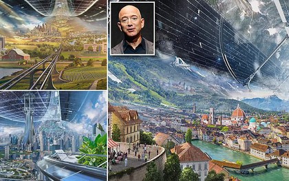 Ông chủ Amazon công bố kế hoạch bí mật xây căn cứ vũ trụ cho cả nghìn tỉ người: Tuyệt đẹp, ai cũng sẽ muốn ở