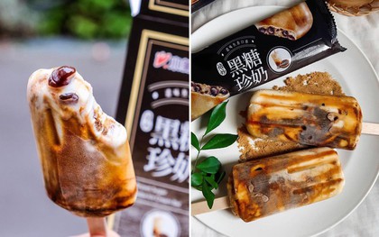 Góc bắt trend: xuất hiện loại kem mới tinh "bay" từ Đài Loan về với vị trà sữa đường đen và còn có cả trân châu dẻo mềm