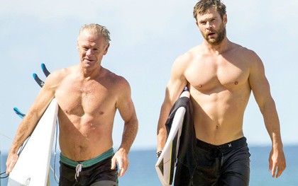 Thân hình bố của "Thor" Chris Hemsworth bất ngờ gây bão: Ai dè còn chuẩn hơn "hàng Úc" siêu hot của con trai