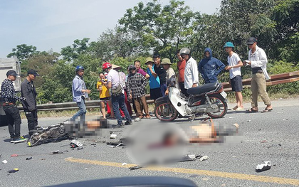 Hà Nam: Va chạm với xe tải ngã xuống đường, 2 người bị ô tô cán tử vong thi thể không còn nguyên vẹn