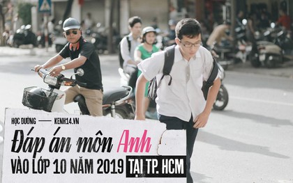 Đáp án môn Tiếng Anh vào lớp 10 TP HCM năm 2019