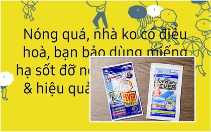 Cư dân mạng truyền tai nhau dùng miếng dán hạ sốt để giải nhiệt ngày nóng như thiêu đốt và đây là kết quả