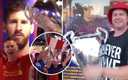 Fan Liverpool xông thẳng vào "hang ổ" của Barcelona và troll Messi cùng đồng đội không thương tiếc